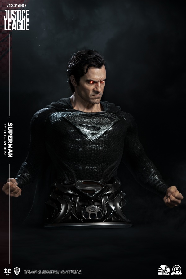 Henry Cavill Superman in a cyberpunk style armor and