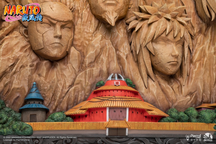 Hokage Rock - 3D Art Frame (Full Coloured Ver)