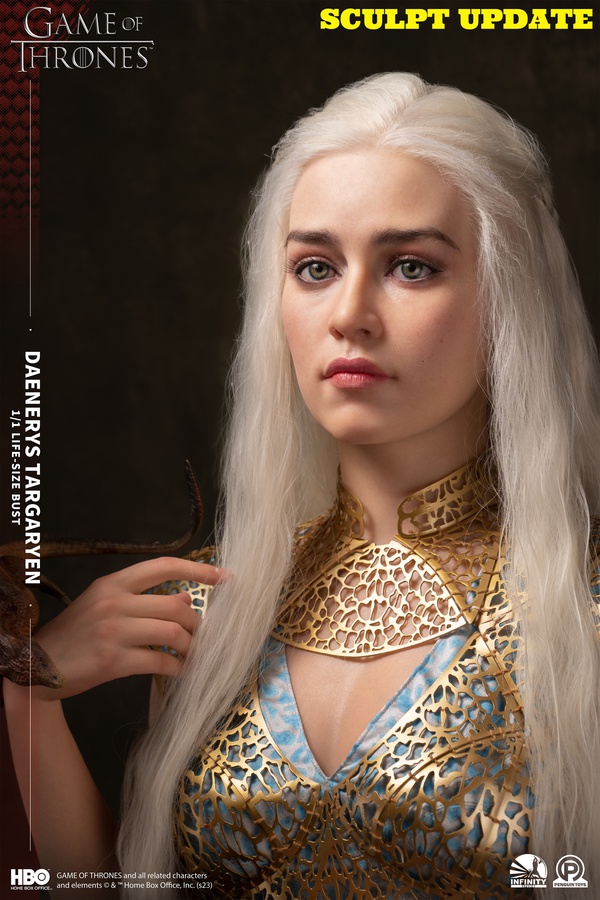 Mother of Dragons - Daenerys Targaryen  (Emilia Clarke) - Life Size Bust
