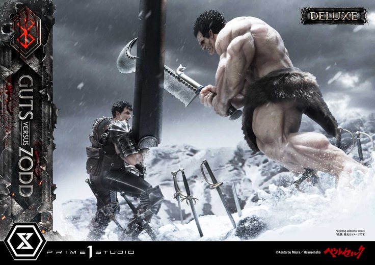 Berserk 1/6 Guts Versus Zodd Deluxe 51 cm - PRIME 1 Prime 1 P1SUDMBR-01DX :  Breizh Comic's : Figurine Manga et Comics