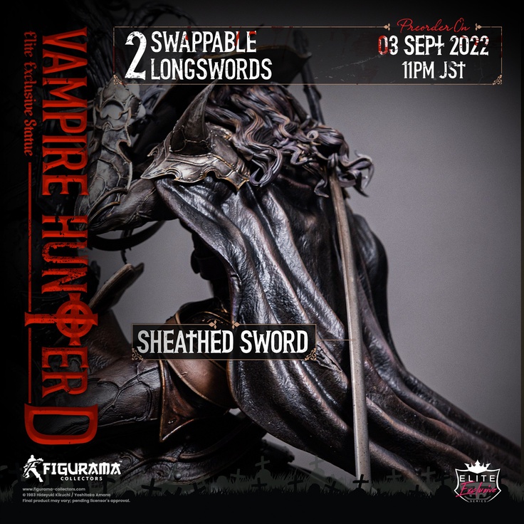 Vampire Hunter D Elite Exclusive 1/6 Scale Limited Edition Statue