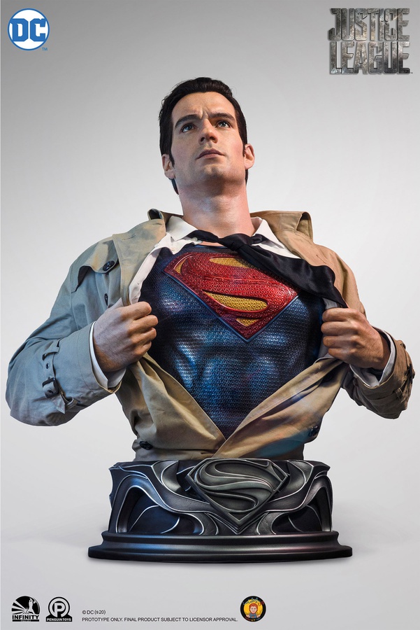 Superman Bust Henry Cavill DC Rare 10 1:2 Statue Limited