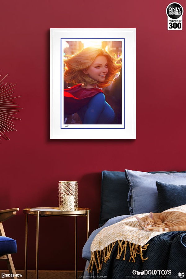 Supergirl #16 Art Print (Black/White Frame)