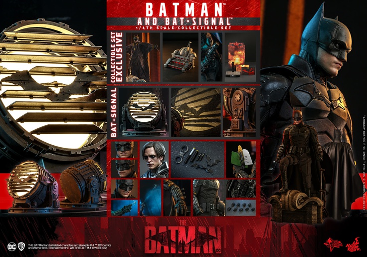The Batman and Bat-Signal Set - 1:6 Scale