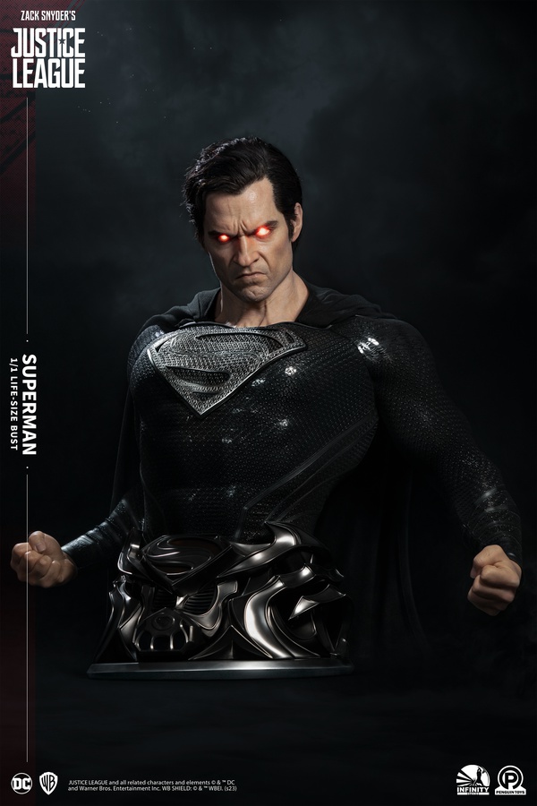 Henry Cavill Superman in a cyberpunk style armor and