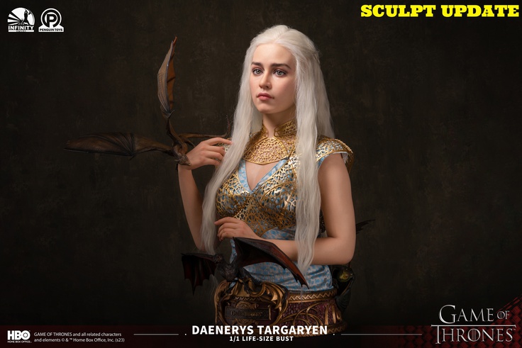 Mother of Dragons - Daenerys Targaryen  (Emilia Clarke) - Life Size Bust